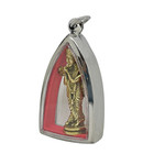 Lord Krishna Vishnu Avatar Playing Flute Hindu Amulet Pendant Stainless Frame