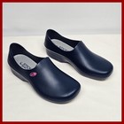 Sticky Shoes Clogs Slip Resistant Navy Blue Work Chef Kitchen Nurse Size 8