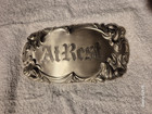 Victorian Coffin Plaque  at Rest  Gothic Metal Plate Rat Rod Dash Art 1900s