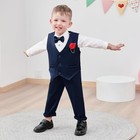 Toddler Boy Clothes Suit formal Dress Shirt bowtie vest boutonniere pants Boy   