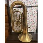 1980 Vintage Brass Baritone Tenor Horn W  Mouthpiece   Original Carry Case A1