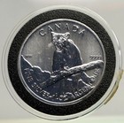 2012 Canada Uk Queen Elizabeth Ii Cougar Log Proof Silver 5 Dollar Coin I93456