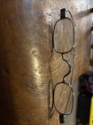 1800 s Era Civil War Square Antique Eyeglasses Black Frames
