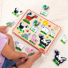 Melissa   Doug Farm Animals Sound Puzzle - Wooden Peg Puzzle With Sound Effects