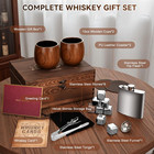 Charred Wooden Bourbon Drinking Glass Wooden Whiskey Glasses Set Of 2 17-piece C