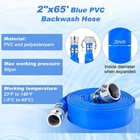 2  Cam Lock Trash Pump Hose Kit 65  Discharge 20  Suction With Steel Strainer-