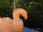 1970s Eagle Totem Carving By Ronnie George Kuper Island Penela Kat Bc Canada