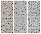  6 Sheets 3d Embossed Flower Nail Art Stickers Decals Self-adhesive 5d Spring 