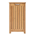 Bamboo Laundry Hamper Basket With Removable Liner