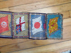 Lot Of 7  Large Ant tobacco Cigarette Felts  Early 1900s Sewn Together   As Is