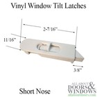 Tilt Latch Pair Fits Single Or Double Hung Vinyl Window Short Nose Left Right