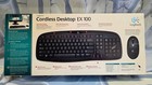 Logitech Cordless Desktop Ex 100 Wireless Keyboard Mouse Combo Factory Sealed