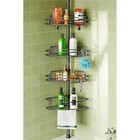 Adjustable Shower Caddy Corner Tension Rack Rustproof Multi-storage Organizer Us