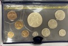 Box Fdc 1980 Fleur De Coin French Series 10 Coins With Wings