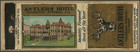 1930s Diamond Quality   Antlers Hotel   Matchbook Cover Colorado Springs  Co