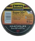 20 Rolls Scotch 3m Super 33  3 4  X 66  Black Electrical Tape New 