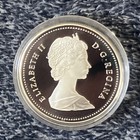 1986 Canada Proof Silver  1 Dollar Vancouver Train In All Original Mint Packing