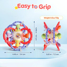 Baby Teething Toys 3-6 6-12 Months  Silicone Teether Ball With Rattle
