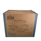 All-clad D3 3-ply Stainless Steel Cookware Set 10 Piece  Silver