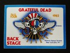 Grateful Dead Backstage Pass Msg New York Nyc 1982 9 20 82 9 21 82 Rick Griffin