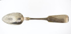 Antique American Coin  900 Silver 8 7 8  Serving Spoon Monogram 48 3g