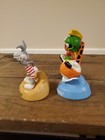 Looney Tunes Bugs Bunny Marvin Martian Beach Fun Pvc Figure Base Applause 1989