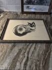 Vintage 1956 Siamese Cat Drawing Print By Clare Turlay Newberry Framed