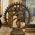 Antique Large Shiva Nataraja Bronze Statue India Hindu God 14 5    X 17 5   
