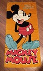 Nwt Vtg Lot Two Walt Disney Rare Mickey Mouse Teal Shoes 5 Ft Velour Beach Towel