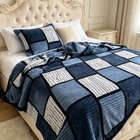 Floral Print Soft Fleece Throw Blanket Plush Cozy Warm Bed Sofa Couch