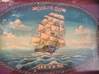 Antique Hand Painted Cutty Sark 1872 Clipper Ship Folding Tray Table