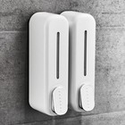 Soap Dispenser Wall Mounted Liquid Bathroom Hand Shower Gel Shampoo Storage Case