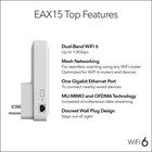 Netgear Wifi 6 Mesh Range Extender  eax15  Ax1800 Dual-band Up To 1 8gbps Speed