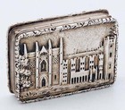 English Sterling Castle Top Vinaigrette Nathaniel Mills 1842 Newstead Abbey