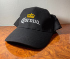 Corona Logo Embroidered Baseball Cap - Black