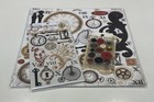 Bo Bunny  Homemade Scrapbook Embellishment Kit-  time Piece  -see Description