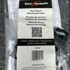 Deckorators Deck Board Mounting Bracket  2 Packs  6 Count Black 544659