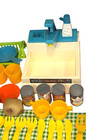 Vtg Fisher Price 1982 Kitchen Sink Set Lot 45 Play Food Dishes Drainer Works Toy