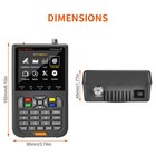 Gtmedia V8 Finder2 Satellite Finder Dvb-s s2 s2x Signal Meter Receiver 4000mah