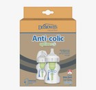 Dr  Brown s Anti-colic Options  Glass Baby Bottles 5oz 2-pack Wide Neck
