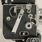 1950 Paillard Bolex H8 Movie Camera W  3 Lenses   Pistol Grip Handle - Untested