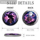 Halloween Witch And Gothic Castle Commemorative Challenge Coin