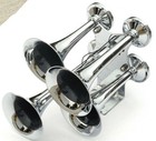 Train Air Horn 155 Decibels 4 Trumpet Chrome 120 Psi Max Up 46130