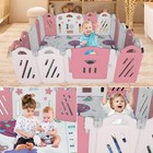 20 2 Panel Baby Playpen  Foldable Playard For Baby And Kids  Adjustable Shape Pl