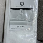 Hotel Collection Supima Euro Pillow Sham White 1000tc 