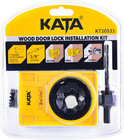 Door Entry Lock Installation Jig Drilling Drill Bit Guide Set Kit Tool Hole