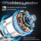 21v Cordless Impact Wrench 1 2  High Torque Brushless Drill With 2x3 0ah Battery