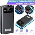 50000mah Universal Power Bank 120w External Battery Pd20w Charger For Cell Phone
