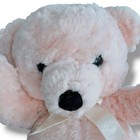 Vintage Dakin Cuddles Pink Teddy Bear Plush Toy Stuffed Animal Bow 13    1987