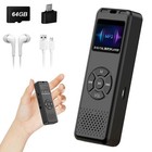 64gb Digital Voice Recorder W  Playback Fm Radio Audio Recording   Play Music